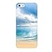 Produktbild iPhone SE Hülle iphone se case Caler® handyhüllen Weiche flexible Silikon-Handy-Hülle Transparente Ultra Slim TPU dünne stoßfeste mit Motiv Rundum-schutz Tasche Etui Schutzhülle in Premium Qualität Case Cover für Dein Smartphone iPhone SE 5 5S schutzhülle (Ozeanstrand 2)