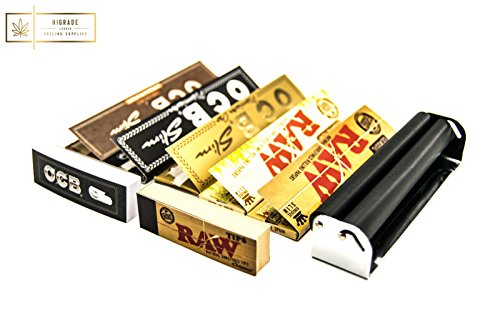 King Size Rolling Machine mit 5 King Size Rolling Papers und 2 Broschüren von Rolling Papers - 5