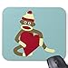 Produktbild Sock Monkey Love Heart Mouse Pad