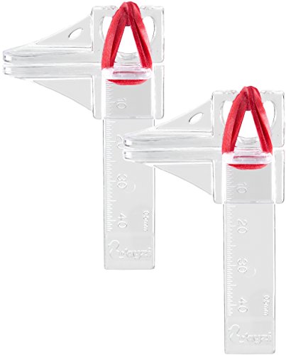 Pinchklemme transparent, 2er Pack, Hilfswerkzeug für die perfekte Acryl / Gel C-Kurve - Pinch Klemme - Pinch-Klemme