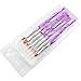 MAKARTT 7 PCS Flat UV Gel Brush Set Acrylic Nail Art Painting Draw Brush Pen Set