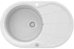 Bergström Granitspüle 780x500mm inkl. Siphon Küchenspüle Einbauspüle reversibel