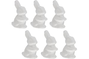 MAGICLULU 6Pcs Bunny Shapes Rabbit Polystyrene for Easter DIY Flower Arranging Wedding Party Decorations