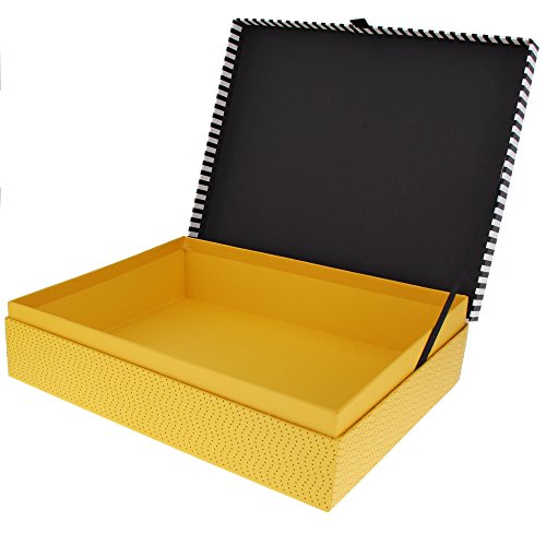 Goldbuch Sekretär off-line, 26,5x33x9 cm, Kunstdruck mit Leinenoptik, Schwarz/Gelb, 85609 - 3