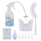 ohrenschmalz baby Einfach zu bedienen: Das Ohrenschmalz-Entferner-Kit ist sehr einfach zu bedienen. Geben Sie einfach warmes Wasser und Wasserstoffperoxid in die Flasche, bringen Sie einen der Einweg-Reinigungsspitzen an, und schon sind Sie einsatzbereit