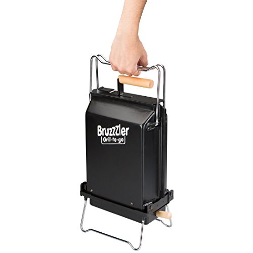 Bruzzzler Klappgrill mit hitzebeständiger Tragetasche – Kompakt-Grill – selbstlöschend und selbstreinigend - 6