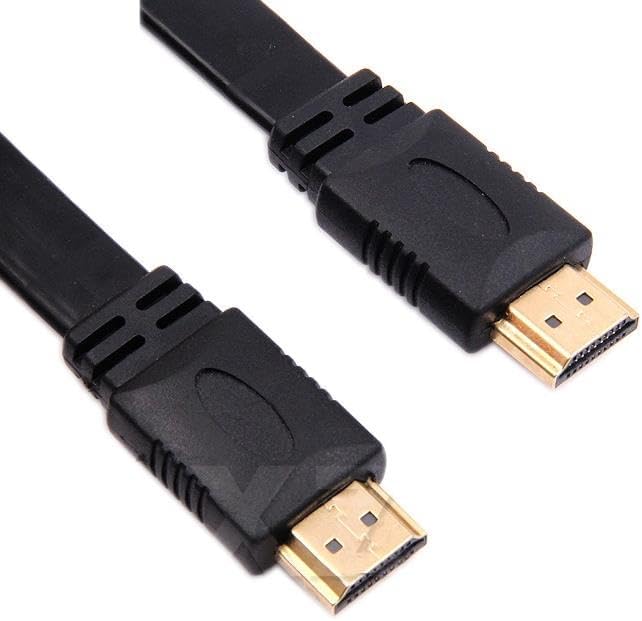 Lunatic 9549 0.3 Metre Yassı Flat Slim Hdmi Kablo Uyumlu 4k Full Hd 4k 60hz 2.0 Uyumlu 4K 60p çözünürlük uyumlu 18 Gbps veri aktarım hızı, ethernet kanallı