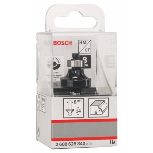 Bosch Zubehör 2608628340 Abrundfräser 8 mm, R1 6 mm, L 13,5 mm, G 53 mm - 3