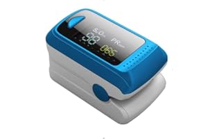 CUNSIEUN Oxymètre de Doigt Saturometre, U-Kiss Oxymètre de Pouls Professionnel, Oxymetre de Pouls avec LED Écran Rotatf, Moniteur de Fréquence Cardiaque Portable Convient à Tous (Inclus Deux Piles/Lanière)