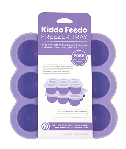KIDDO FEEDO | Die original Gefrierform mit Silikondeckel zur Aufbewahrung von Babynahrung, versch. Farben zur Auswahl. - 2