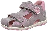 Weicher Gehcomfort Superfit Baby Mädchen Fanni Sandalen, Grau (Hellgrau/Rosa 25), 26 EU