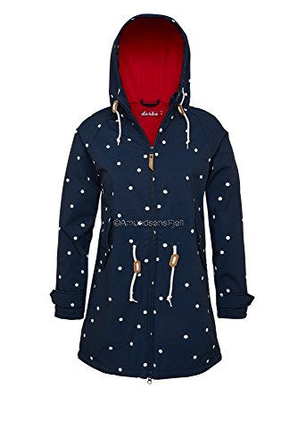 Preisvergleich Produktbild Derbe Island Friese Softshell Dots navy / red SizeMap Small