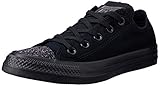 Flexible Laufsohle Converse Damen Chuck Taylor All Stars Sneaker, Schwarz Black/Silver 000, 36 EU