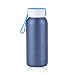 Insulated Thermos 8oz Vacuum Stainless Steel Water Bottle with Handle for Commute/Morning Cup/Lunch Bag(Blue, L.&G.)