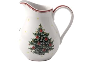Villeroy & Boch – Toy's Delight Petit Pot À Lait Rouge et Blanc, Compatible Micro-Ondes, Article De Noël, Decoration, Déco Noël Interieur Maison, Décoration Noël Table, Porcelaine Haut De Gamme