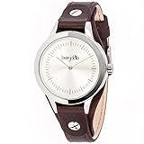 Berydale Damen Armbanduhr mit Lederband  und Quarzwerk, BD703-1