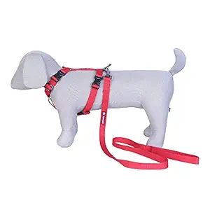 Pets Like Dog Reflective Double H Harness Red(Medium)