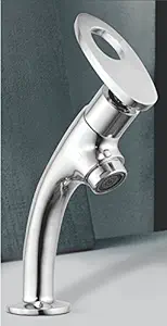 Disny 1 Brass, Copper Wash Basin Tap, Chrome, Polished Finish