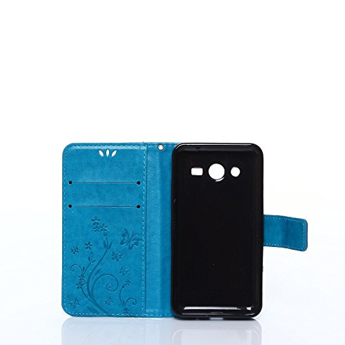 Beiuns Funda de PU piel para Samsung Galaxy Core 2 Core 2 Duos 4 5 pulgadas Carcasa - R149 azul hermoso Beiuns Funda de PU piel para Samsung Galaxy Core 2 Core 2 Duos 4 5 pulgadas Carcasa - R149 azul hermoso