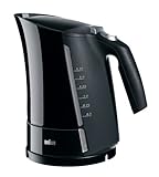 Schnellkochsystem 35 Sek. Braun Multiquick 5 WK 500 Aquaexpress Wasserkocher (3000 W, 1,7 l) schwarz