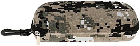 kangqi EVA Shockproof Sunglasses Case Zipper Pouch w/Hook - Camouflage