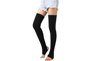 2 Paia Scaldamuscoli,Legwarmer Knit Scaldamuscoli da Donna