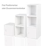 Regal Kinderregal Treppenregal Raumteiler Stufenregal Bücherregal Standregal Weiß - 2