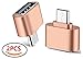 Produktbild Lucklystar® OTG Kabel Micro USB auf USB 2.0 OTG Adapter Konverter, micro USB Männlich auf USB weiblich OTG Stecker für amsung Galaxy S6 / S7 / S7 Edge, Kindle, PS4 Controller, Huawei, HTC, Sony, Nexus, und Android Smartphone/Tablet mit OTG Roségold 2PCS