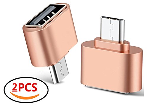 lucklystar Adapter OTG Micro USB (männlich) auf USB 2.0 (Buchse) Flash Festplatte Plug Adapter – Micro USB OTG zu USB Adapter für Android Smartphone/Tablet mit OTG Funktion (Huawei Samsung Galaxy Tab S/S2/Pro, LG G4/3/2/1/G Pro 1/2, Sony Xperia Z1/Z2/Z3/Z5, HTC One M8/M9, Google Nexus 5/6/7/9/10, Galaxy S7/S7E/S8/S8e/S6E +/S5/S4, Note 5/Edge/4/3/2/Pro/10.1/8.0 & # xff09;