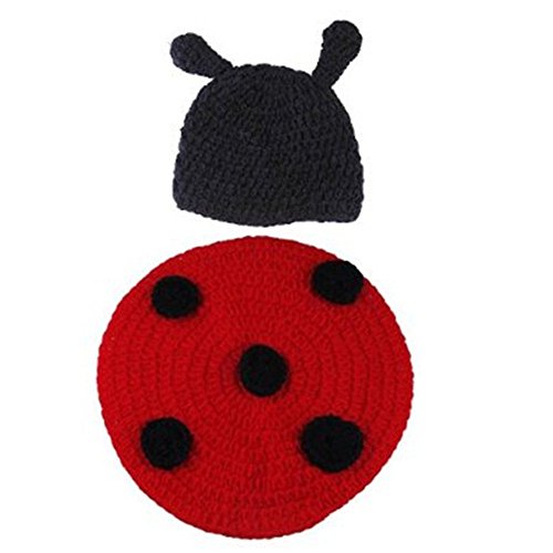 Cute Baby Infant Newborn Hand Knitted Crochet Hat Costume Baby Photograph Props Set