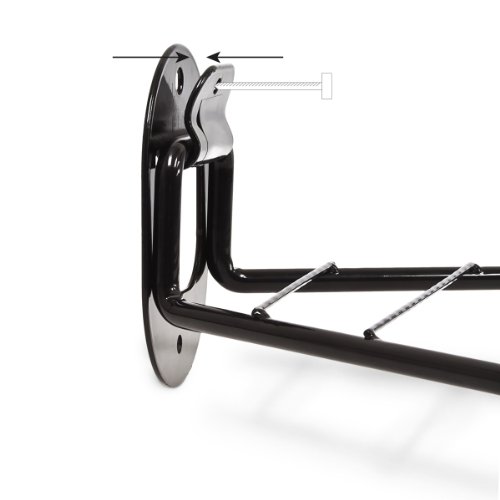 Relaxdays Fahrradhalterung, Für 1 Fahrrad, Fahrradhalter zur Wandmontage, Max. 25 kg, HBT 13,5 x 33 x 31 cm, schwarz - 4