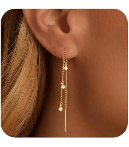 2 Paia Di Orecchini Lunghi Con Nappe E Strass – Eleganti Pendenti Color Oro E Argento Per Donne E Ragazze