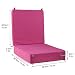 Zicac Comfortable Portable Foldable Harness Baby Toddler Infant Dining Chair On the Go Booster Seat Bag Travel Storage Chair (Magenta)