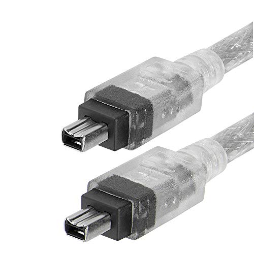 TechMax® Premium Calidad FireWire IEEE 1394 Cable iLINK DV? Cable Macho a Macho 4 Pin to 4 Pin
