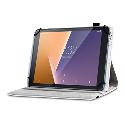 Vodafone Tab Prime 6 / 7 robuste Tablet-Schutz-Hülle aus hochwertigem Kunstleder Tasche mit Standfunktion 360° drehbar Universal-Cover-Case kombiniert Schutz und Design von UC-Express®, Farben:Motiv 7 - 2