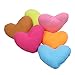 Bigood Children Decorative Throw Pillow Heart Shape Plush Cushion Blue