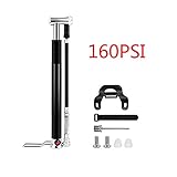 【Schrader & Presta Ventilpumpe- Keine Adapter erforderlich】 Das Schrader / Presta Ventil der Standpumpe ist einfach zu bedienen, ein Presta / Schader Ventil kann mit einem Propan / Schader Ventil angeschraubt werden, und es gibt eine perfekte Abdichtung, was das Aufpumpen des Reifens zu einer einfachen Operation macht . High-Pressure-Reifen auf Rennrad mit Presta-Ventilen und Mountainbike-Reifen mit Schrader einfach, schnell und ohne lästige Probleme beim Befestigen oder Lösen pumpen.
