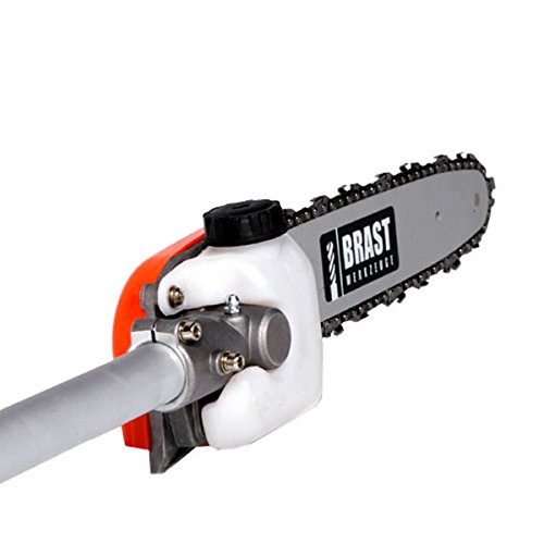 BRAST Benzin Multitool mit Elektrostart 4 in 1 Motorsense Freischneider Heckenschere Rasentrimmer Astsäge Start per Zündschlüssel - 7