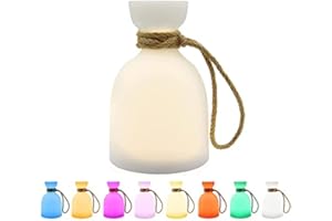 ‎UUFFOO LED Akku Außen Tischleuchte RBG LED mit 8 Farben Farbwechsel Wohnzimmer Tischlampes Küche Deko Laterne LED Outdoor Gartenlampe Terrasse IP45 Spritzwasserschutz, per USB aufladbar B