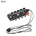 Produktbild PERIWIN PWM Lüfter-Hub, PC Computer 1 bis 10 Multi-Wege-PWM-Kühler Kühler Hub 4/3-Pin SATA/4-Pin Buchse – 4-Pin Powered 4pin Powered