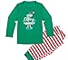 Produktbild FAMLYJK Passende Familienpyjamas Weihnachten Weihnachtsmann Nachtwäsche Baumwolle Kinder,Mumm