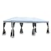 Produktbild Outsunny Carpa Plegable tipo Pabellón Gazebo con Mosquitera - Blanco - Acero y 210D Oxford - 6x3 m