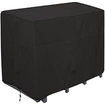 5-teilige Abdeckung Für Barhöhe Tisch & Stühle, Wasserdicht, 168 Cm Quadratisch, Schwarz – Terrassen-Schutz