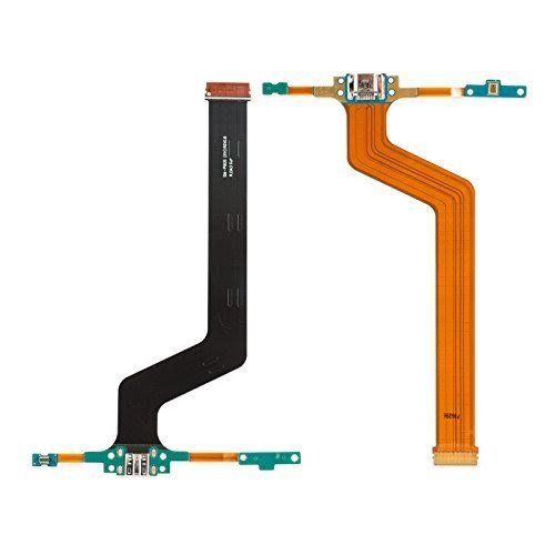 Dock Connector Ladebuchse Lade Port Mikro USB für Samsung Galaxy Tab 10.1 Pro SM-T520 SM-P600 601 605 inkl Flexkabel Mikrofon Home Button Anschluss vorinstalliert inkl 2 x Schraubenzieher und Plectrum für einfachen Einbau MMOBIEL - 3