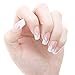 FACILLA® 24pcs Butterfly Pink White Manicure French Acrylic False Nail Art Tips