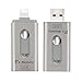 Produktbild Usb Flash,Colourstone 32 GB Speicher USB Flash Drive mit 3 in 1 Speicherstick USB für iPhone 7/7Plus/iPhone 6S//6S Pluse/5/5S/5 C/iPad Mini/iPad Air/Mac/PC(Silber)