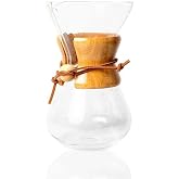 Epinox Cam Dripper Kahve Ekipmanı, 600 ml, 4 cup (Chemex Modeli)