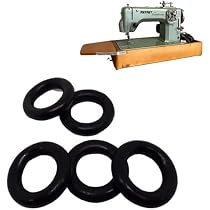5 Correas Elásticas Para Motor De Máquina De Coser | 14 Pulgadas (361mm) X 5mm, Caucho De Nitrilo - Compatible Con Singer, White