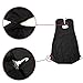 BeToper Man Bathroom Apron Black Beard Care Trimmer Hair Shave Apron for Man Waterproof Floral Cloth Household Cleaning Protections (Black)