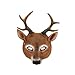 Produktbild FBGood Halloween Dekoration Maske, Hirschkopf Vollkopfmasken Erwachsene Maskerade Masken Latex Kostüm Zubehör Party Requisiten Spielzeug Perfekt für Fasching, Karneval